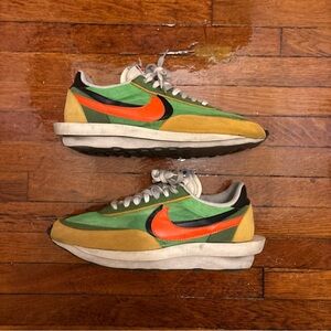 Men’s Nike Sacai Green and Orange sneakers size 13